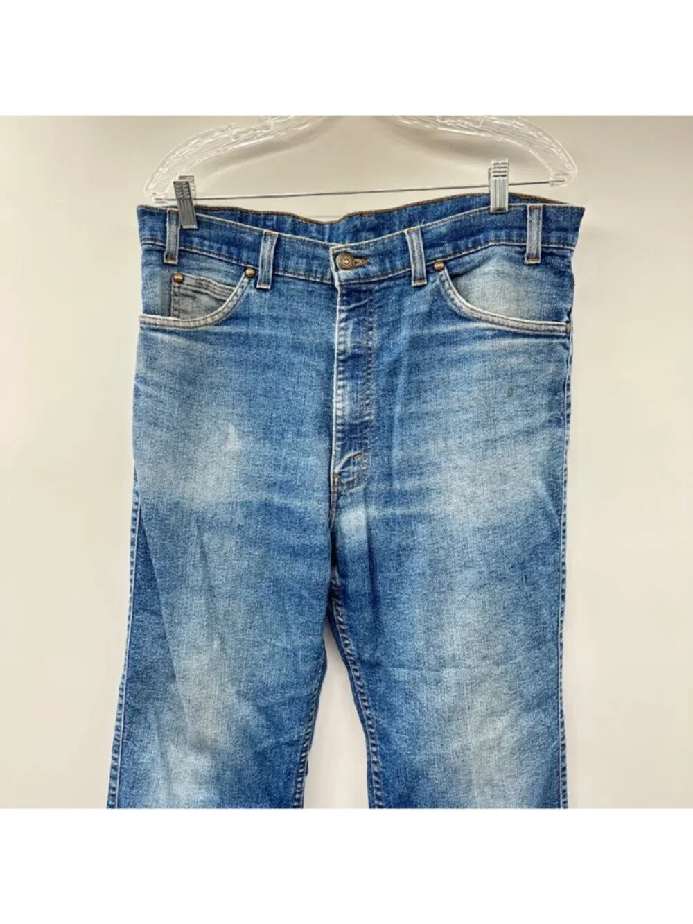 Vintage Levi's Men's Blue Denim Jeans Straight Fit Size 36/29